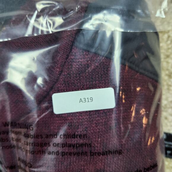 GREG NORMAN For Tasso Elba Sweater Mens Size L Burgundy Pullover Thermal A319 - Picture 5 of 5